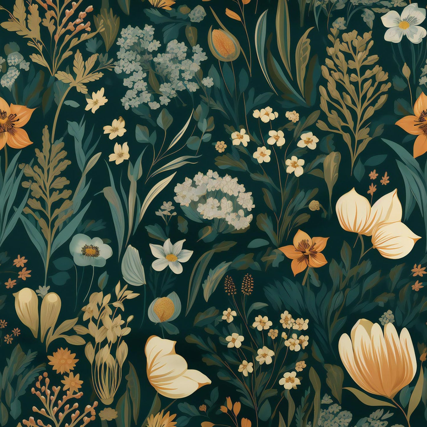 Orainege Vintage Floral Peel and Stick Wallpaper for Home Decor