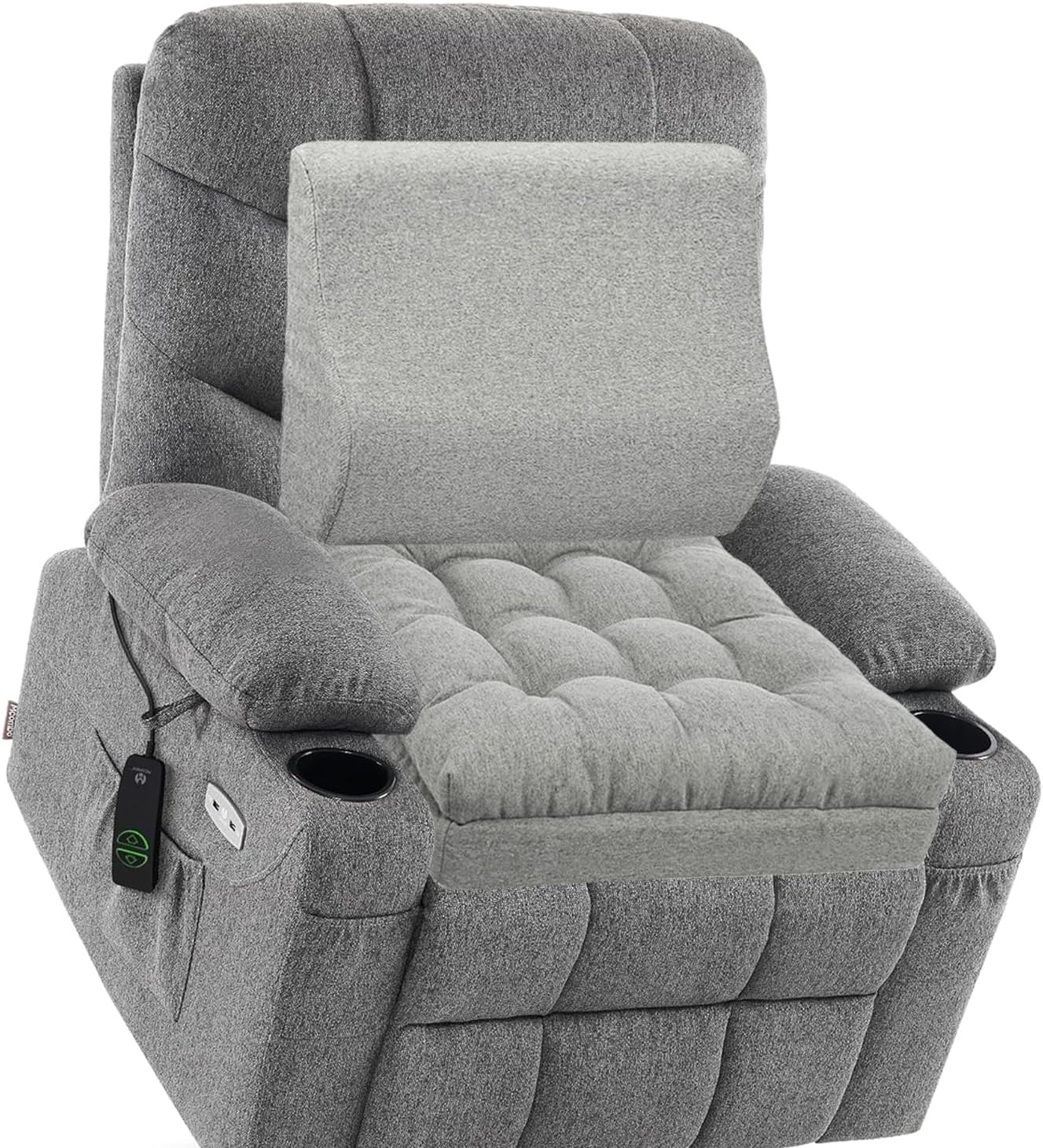Extra Large Memory Foam Recliner Cushion with Lumbar Support
