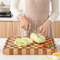 Acacia Wood Cutting Boards for Kitchen - Large Durable Chopping Board