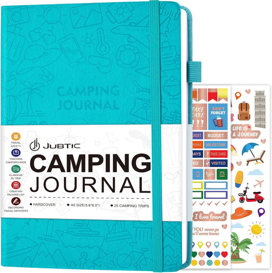 Adventure Journal for 25 Trips-Turquoise