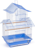 Shanghai Parakeet Cage Blue and White - Decorative Small Bird Home