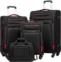 Coolife Luggage 4 Piece Set with TSA Lock and Spinner Wheels