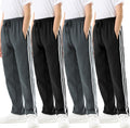 Boys Sweatpants 4 Pack - Warm Fleece Lined Joggers with Pockets