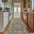 Washable Runner Rug 2ft6in x 8ft - Ultra-Thin Anti-Slip Hallway Runner