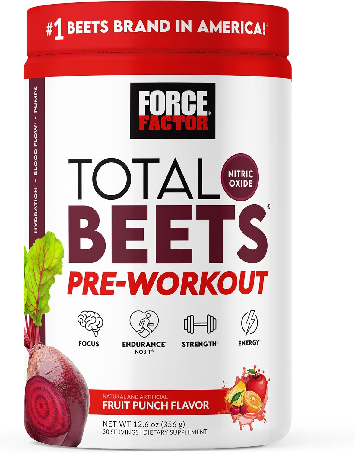 Total Beets Pre-Workout Powder for Energy, Strength & Focus