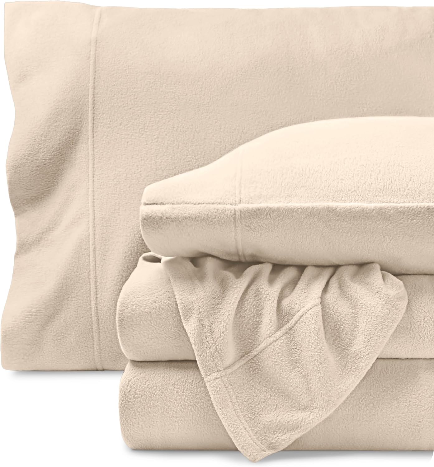 Bare Home Super Soft Fleece Sheet Set - Cozy Warmth for Full Beds