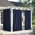 NICETOWN Weighted Outdoor Curtains for Patio W66 x L84 - Windproof