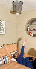 Ceiling Strike Indoor Easy Catch Ceiling Baseball Kids Toy Game - Safe