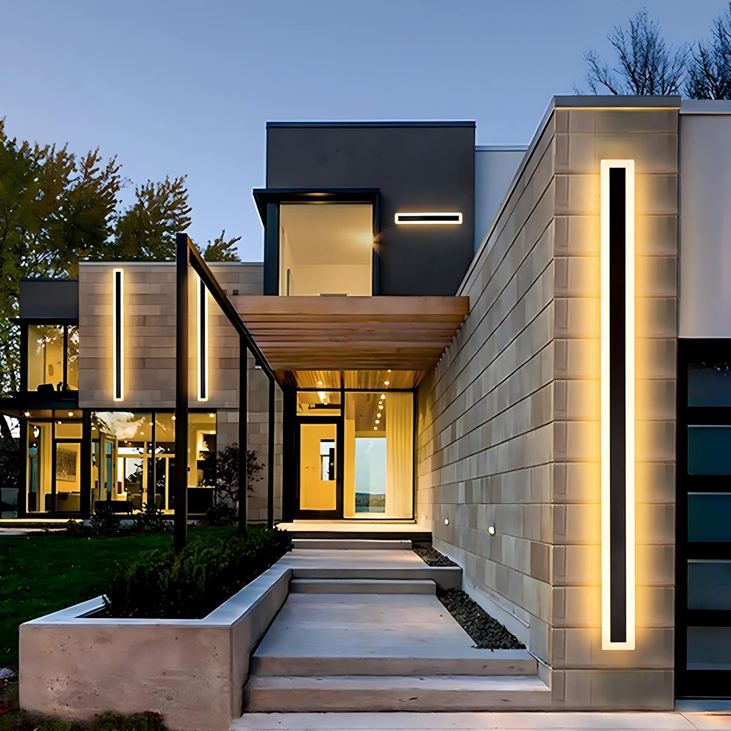 Modern 47.2inch Outdoor LED Wall Light for Elegant Spaces