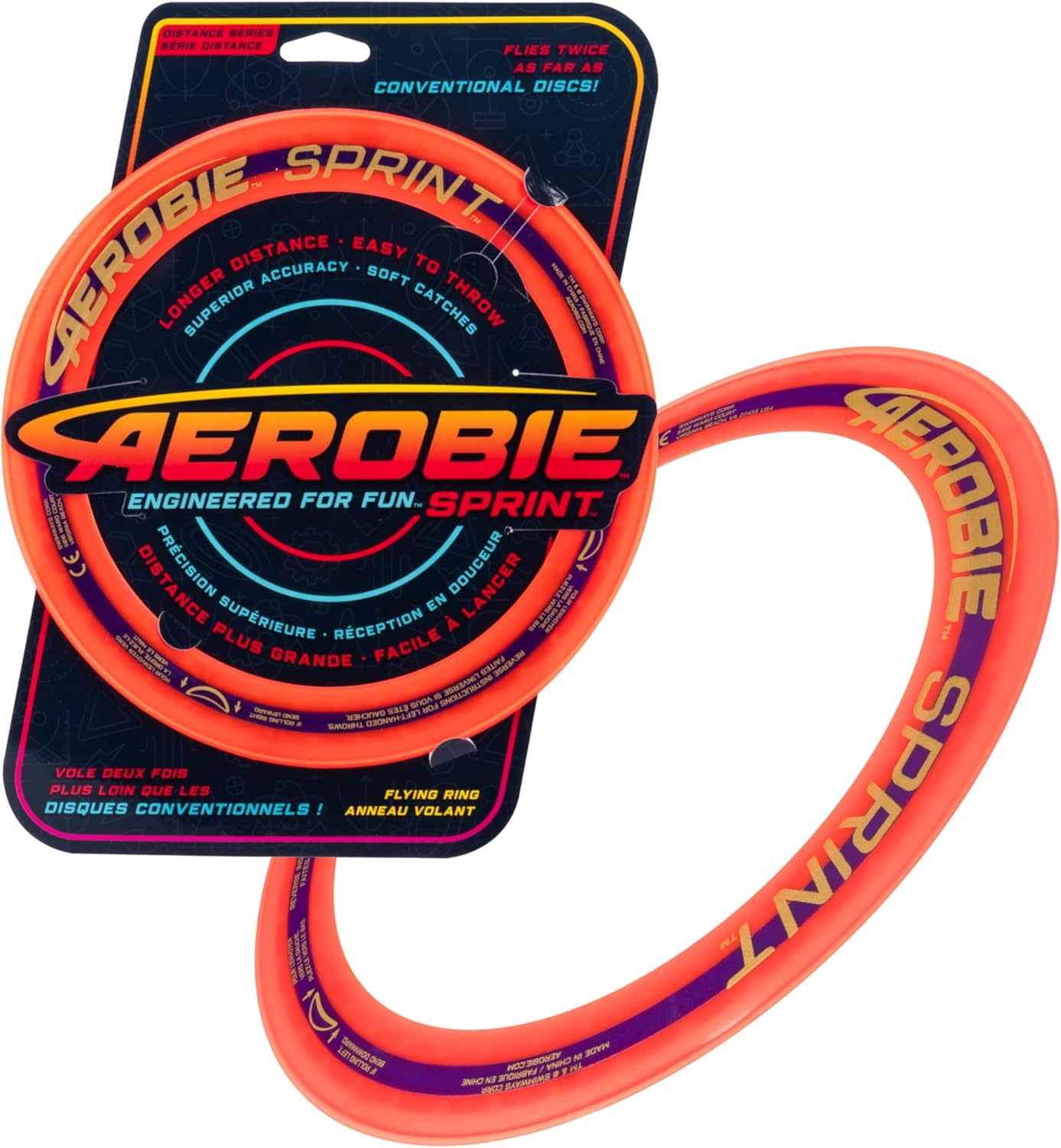 Aerobie 10 Inch Sprint Ring Disc - Ultimate Outdoor Fun!