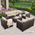 Rattaner 5-Piece Outdoor Furniture Set Patio Conversation Set