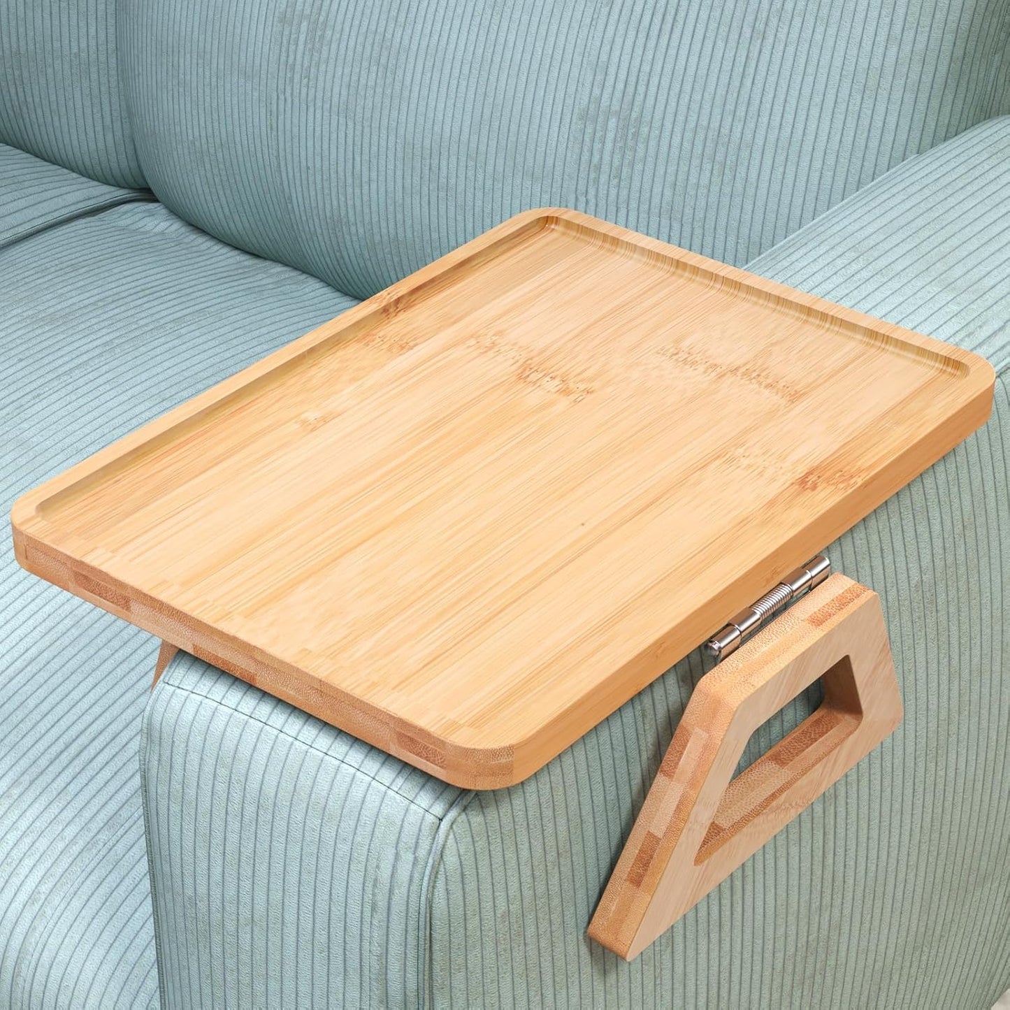 Bamboo Sofa Arm Tray Organizer by Danfoxer