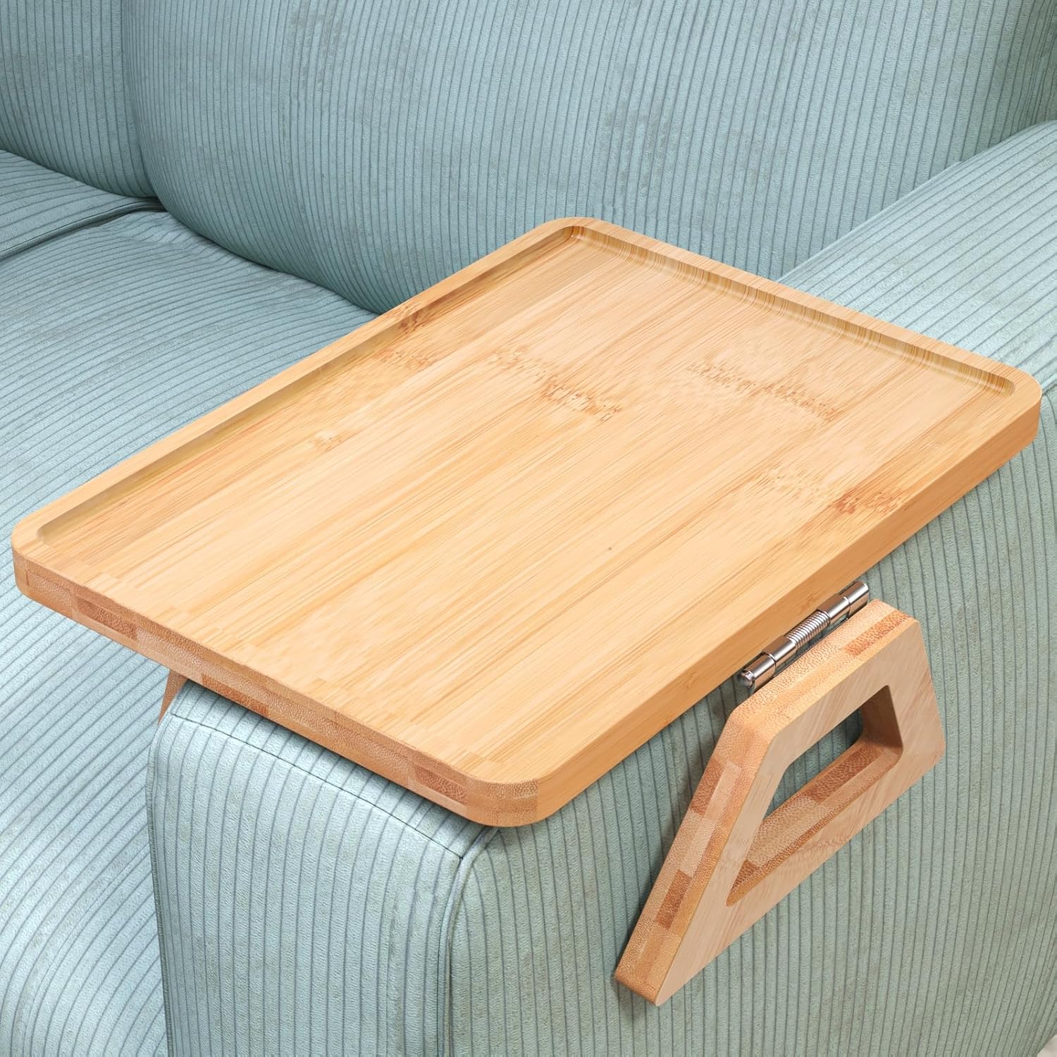 Bamboo Sofa Arm Tray Organizer by Danfoxer