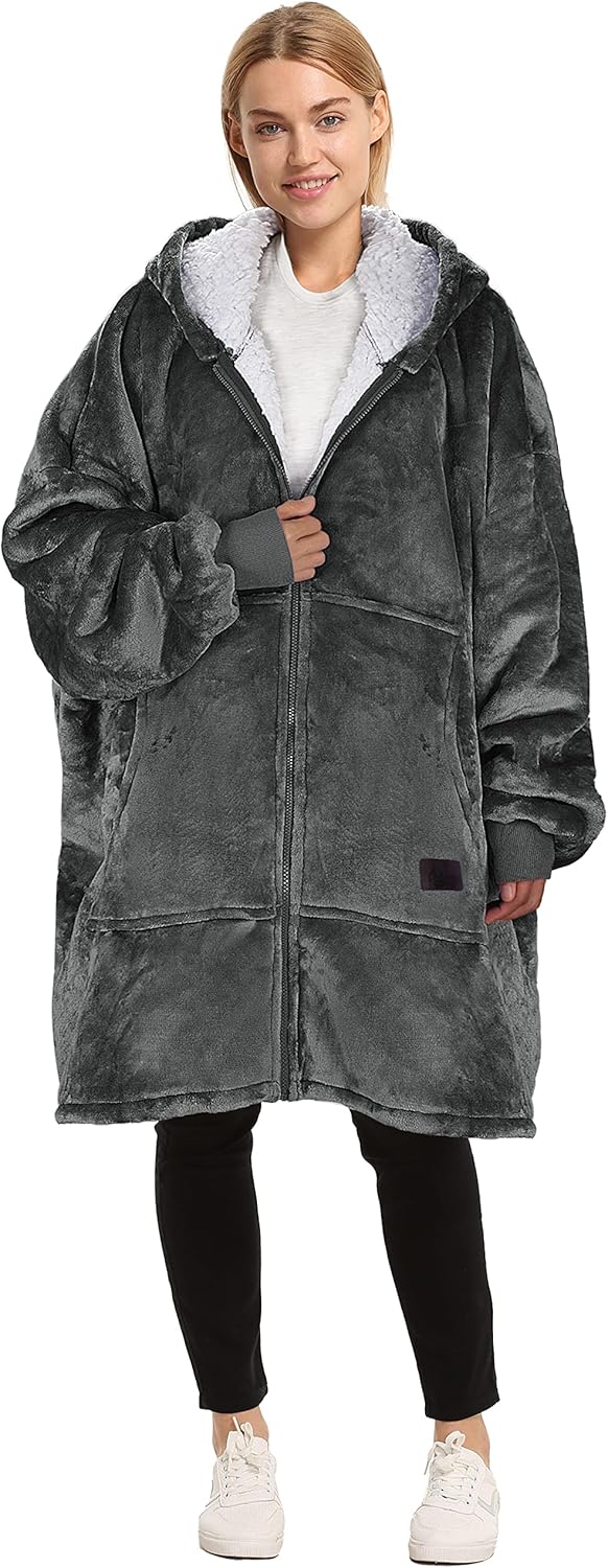 Catalonia Blanket Hoodie: Cozy Sherpa Comfort