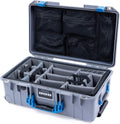 Pelican Silver & Blue 1535 Air Case with CVPKG Dividers - Carry On
