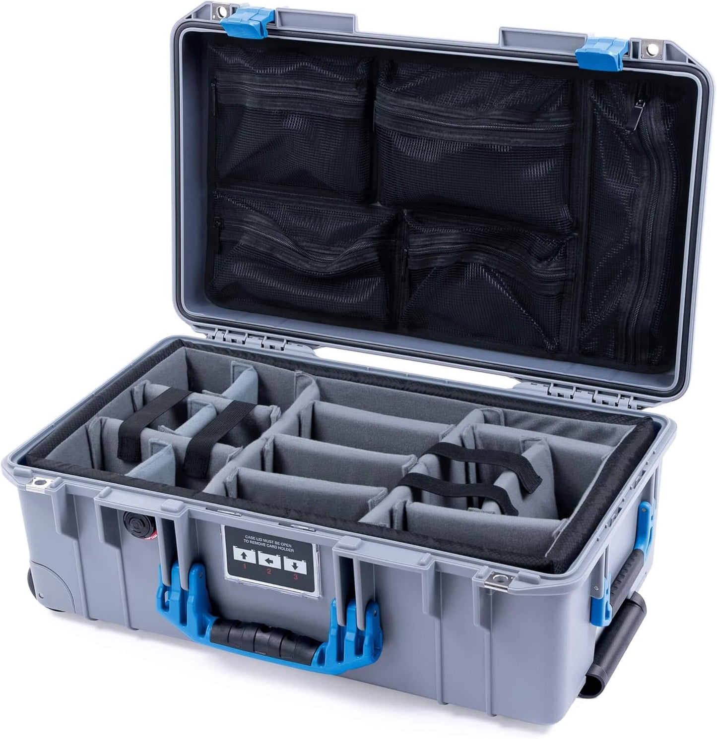 Pelican 1535 Air Case with Grey Dividers and Mesh Organizer
