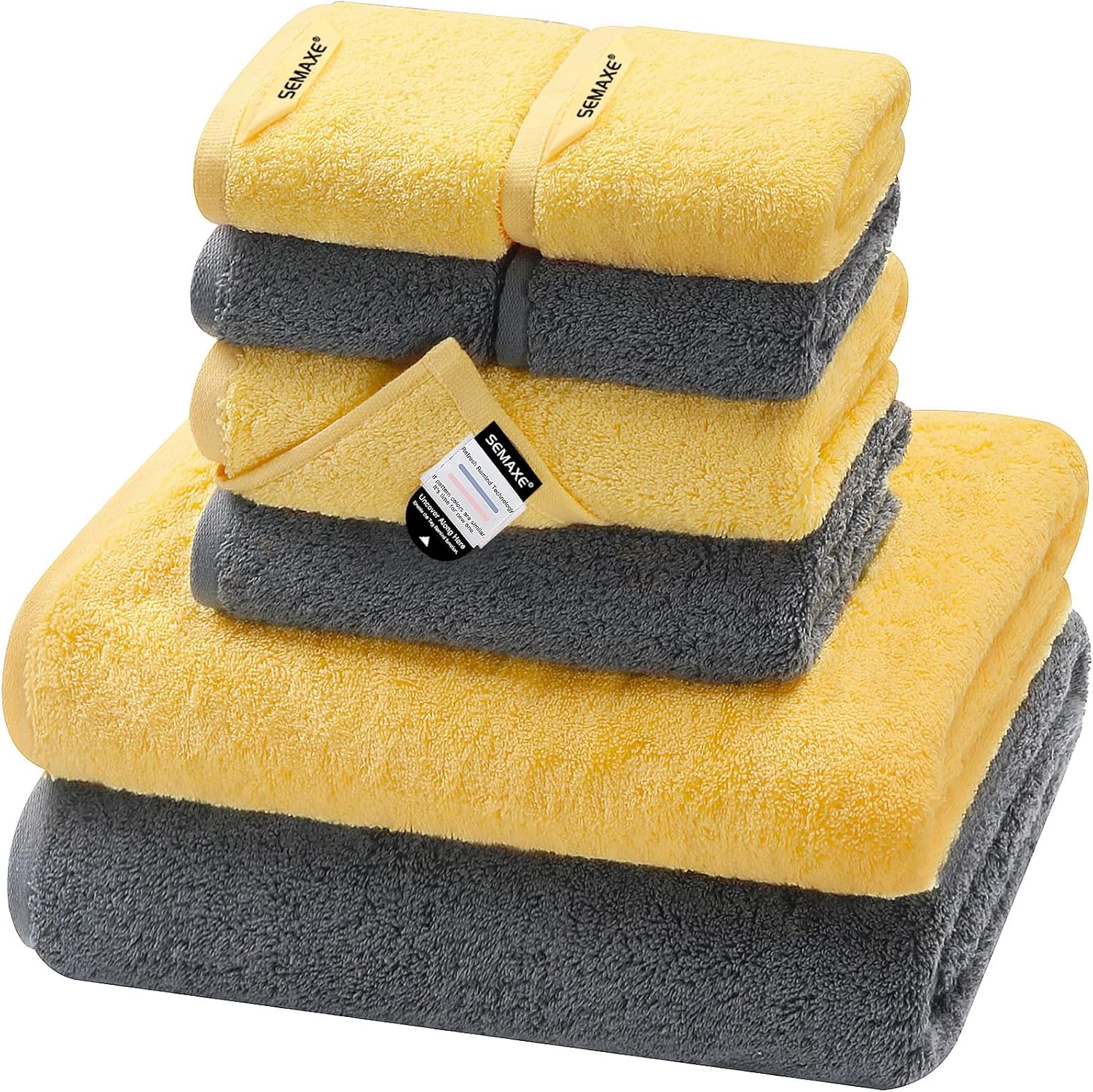 SEMAXE Bath Towel Set - Soft, Absorbent, and Stylish Towels