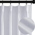Topfinel White 100% Blackout Curtains 84 in Pinch Pleat - Full