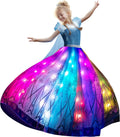RGB LED Light Up Princess Dress for Girls - Music Sync Light Costume