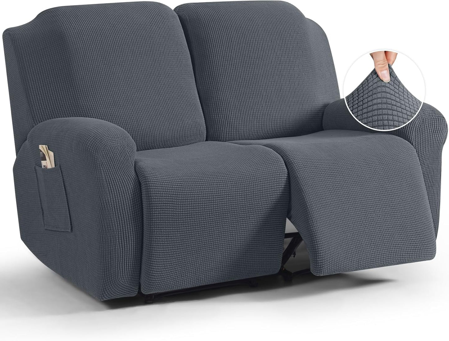 TAOCOCO Recliner Loveseat Slipcover for Dual Reclining Sofas
