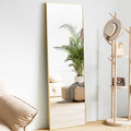 Full Length Mirror 59inx17in with Aluminum Alloy Frame in Gold