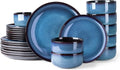 LERATIO Ceramic Dinnerware Set for 8 - Reactive Glaze 24pc