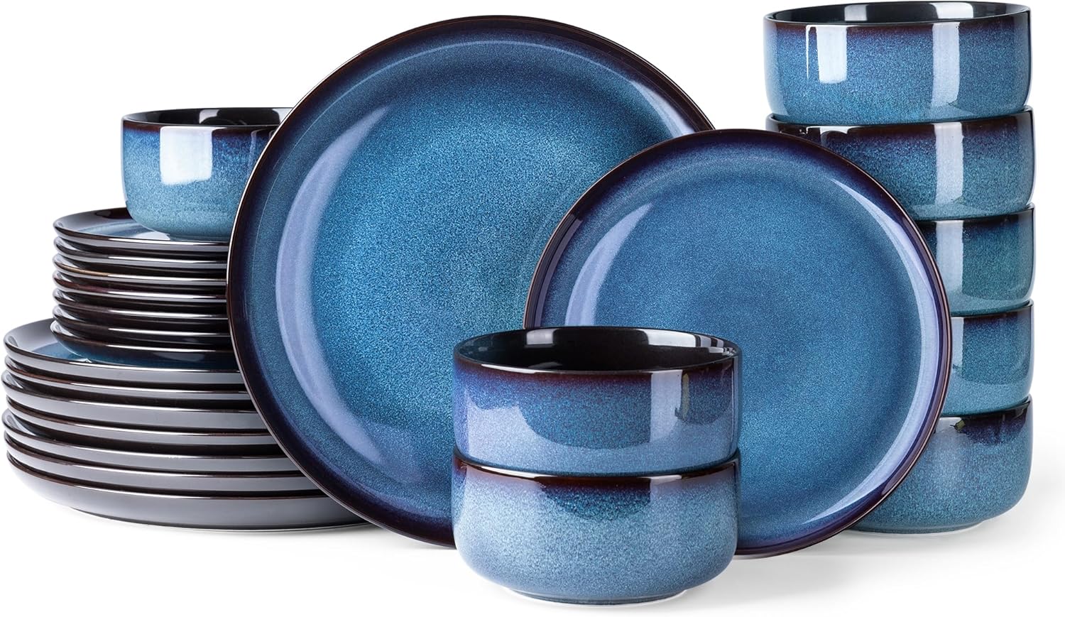 LERATIO Ceramic Dinnerware Set for 8 - Stylish and Durable