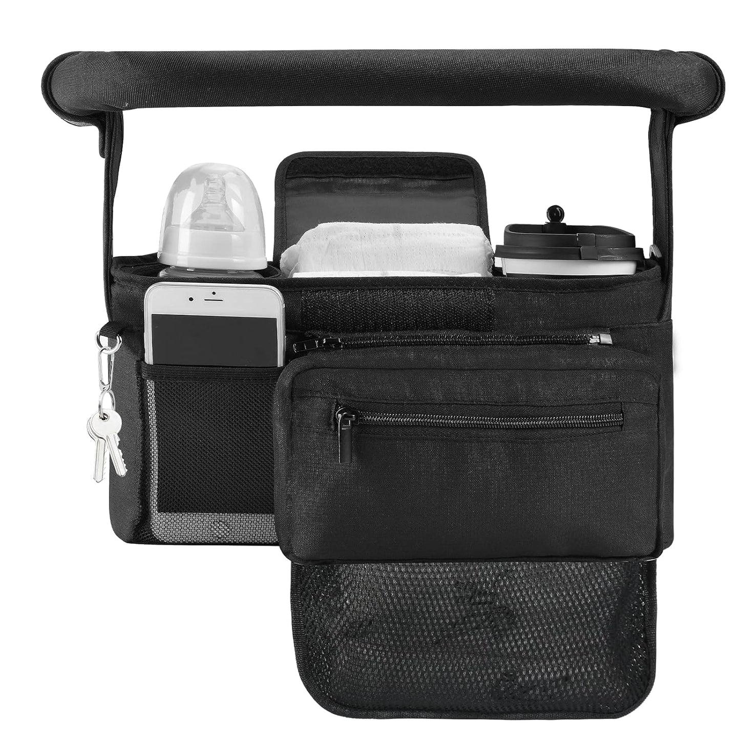 Momcozy NON-SLIP Universal Stroller Organizer for Parents