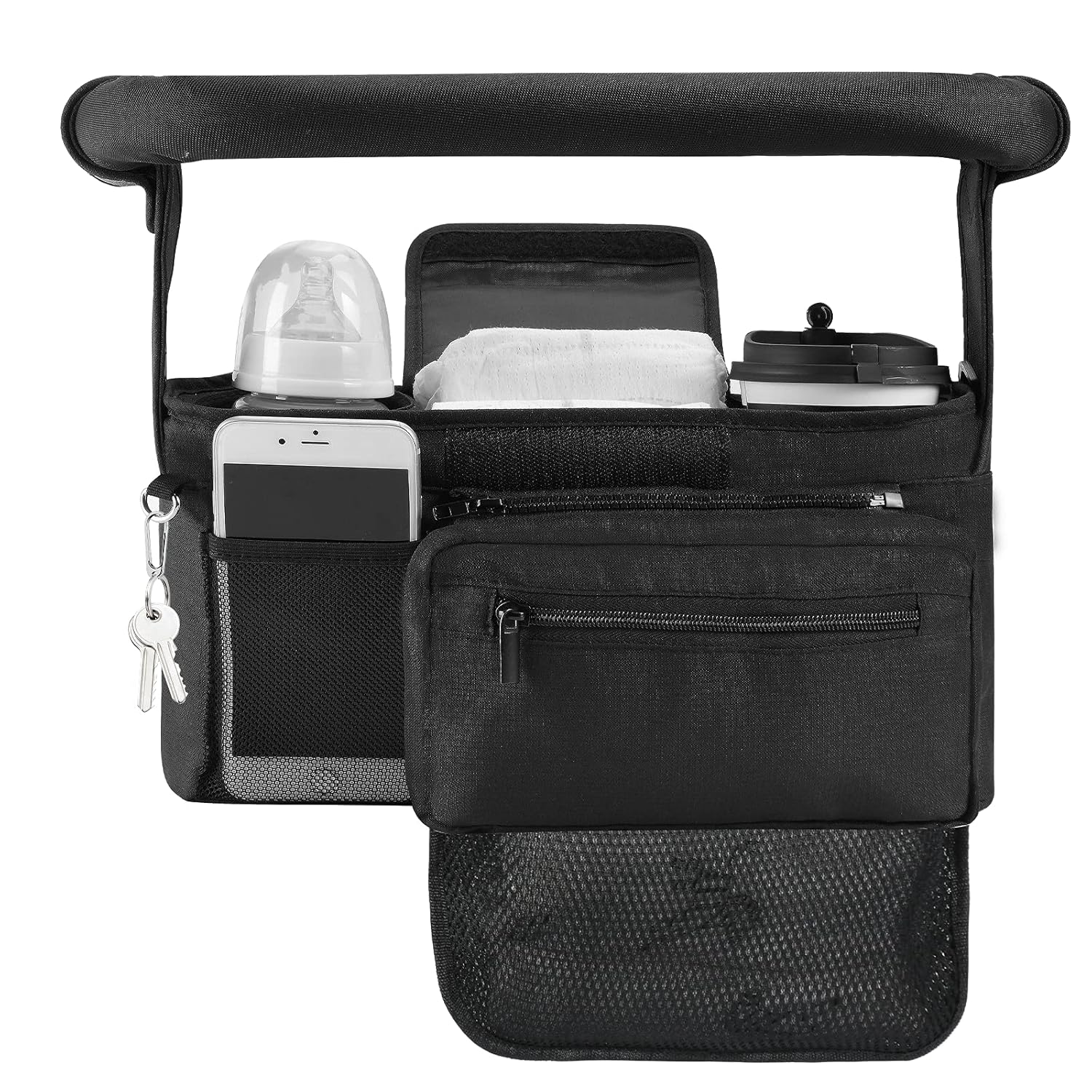 Momcozy NON-SLIP Universal Stroller Organizer for Parents