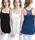 Maternity Nursing Tank Tops with Bralette - Comfortable Support