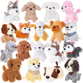 Mini Plush Dogs 18 Pack - Cute Assorted Puppy Party Favors