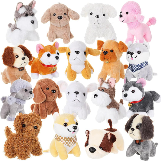 Mini Plush Dogs Bulk Puppy Stuffed Animals for Party Favors