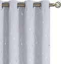 BGment White Curtains 72 in Length 2 Panels Set - Thermal Blackout