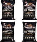 Hickory BBQ Pellets Pack of 4 - Robust Smoke for Grilling