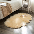 MIULEE Luxury Super Soft Fluffy Area Rug Faux Fur Sheepskin - Light