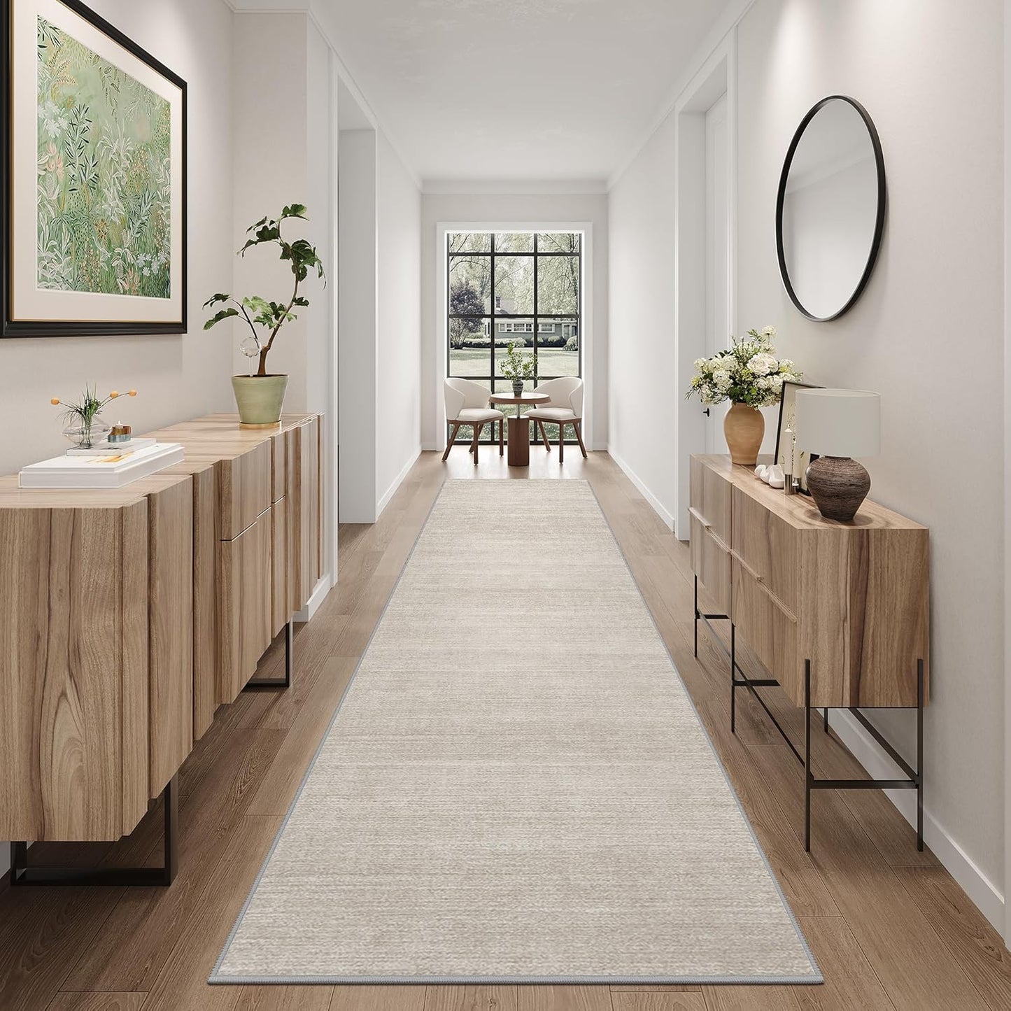 Art&Tuft Non-Slip Runner Rug - Soft Distressed Carpet Runner