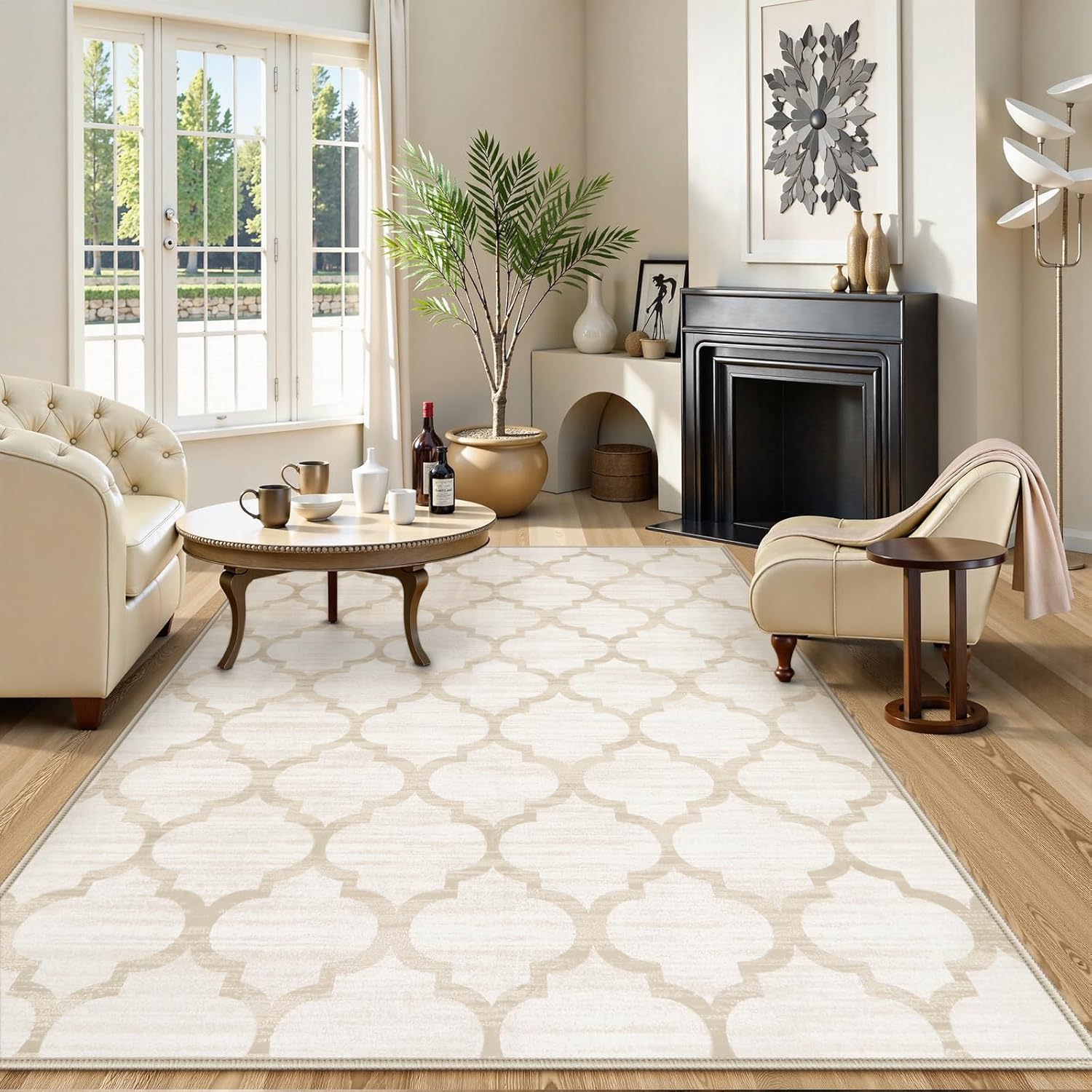 Lahome Moroccan 5x7 Area Rugs for Living Room Soft Non-Slip