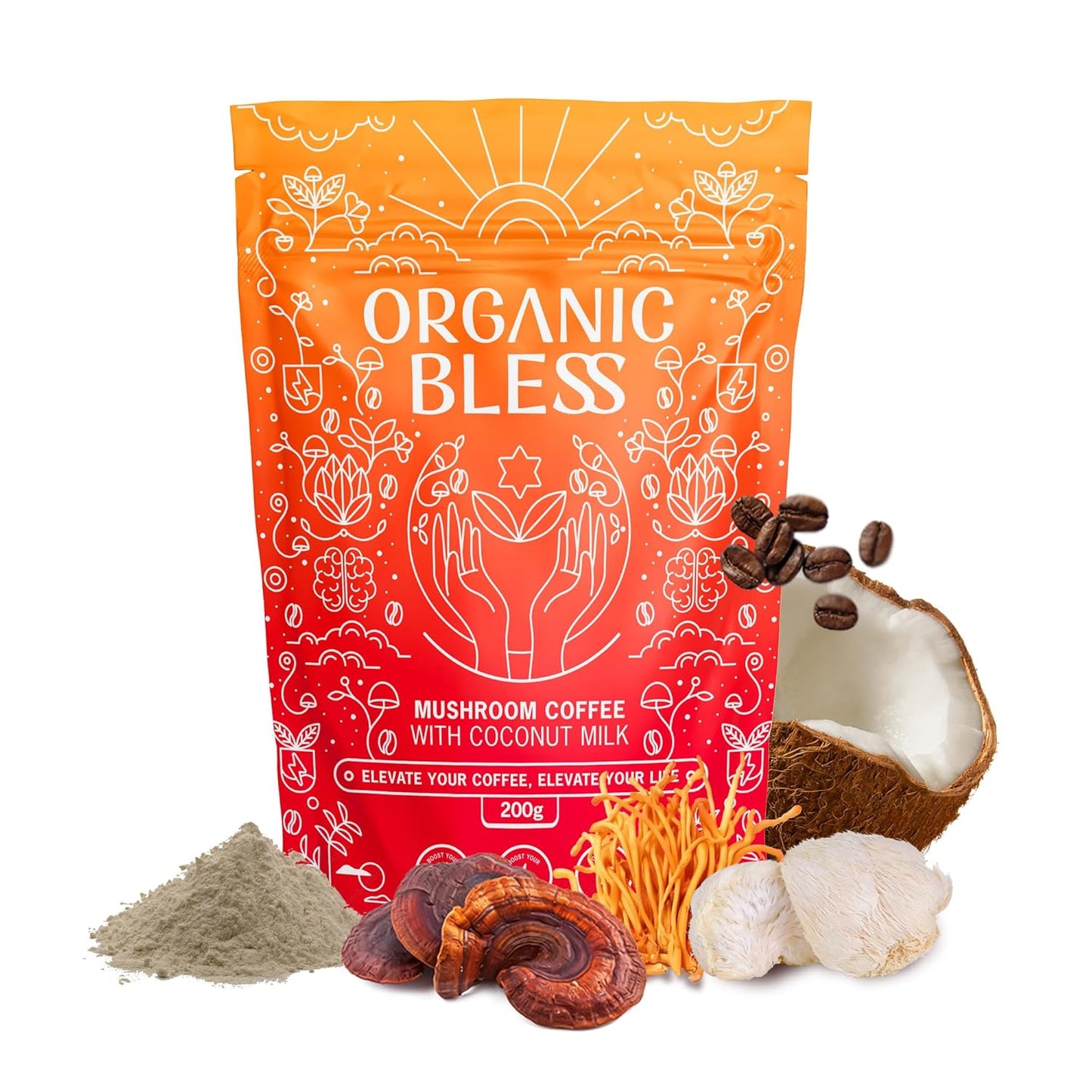 Energy-Boosting Organic Mushroom Coffee
