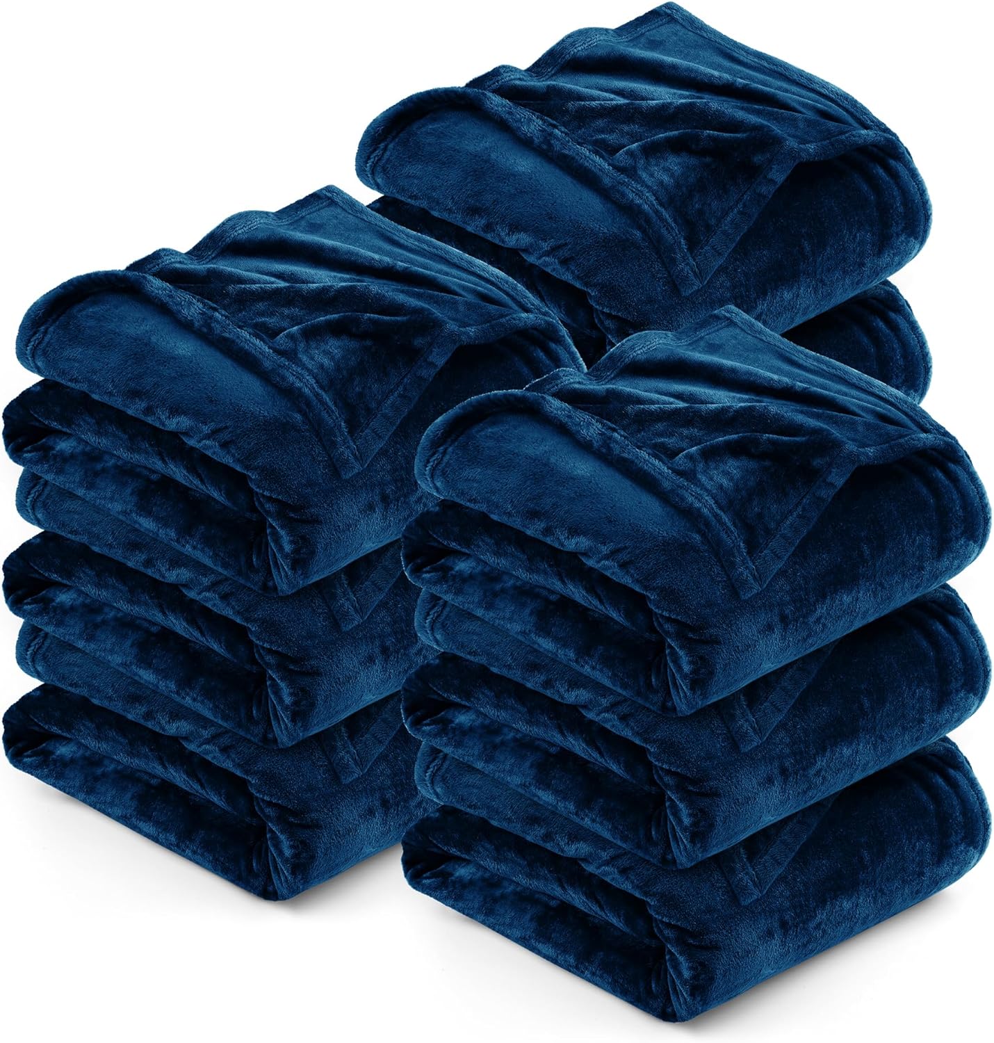Utopia Bedding Navy 300GSM Fleece Blanket for Luxurious Comfort
