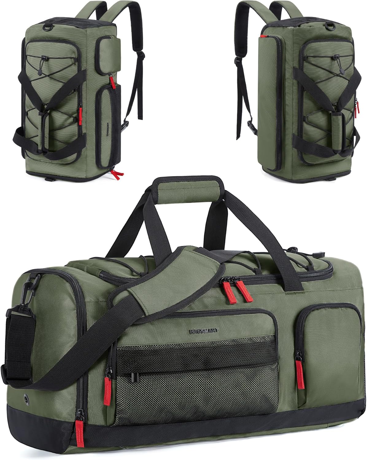 BAGSMART 35L Sports Travel Duffel Bag with Shoe Compartment