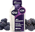 GU Energy Original Sports Nutrition Gel, Jet Blackberry - Lasting Race