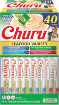 INABA Churu Lickable Cat Treats Variety Pack - Hydrating Low-Cal Snack