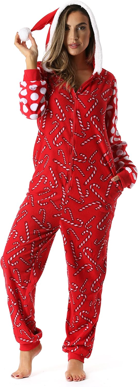 Christmas Women's Onesie Pajamas for Festive Holiday Fun