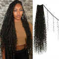 30in Boho Faux Locs Crochet Hair for Black Women - Long Goddess Locs