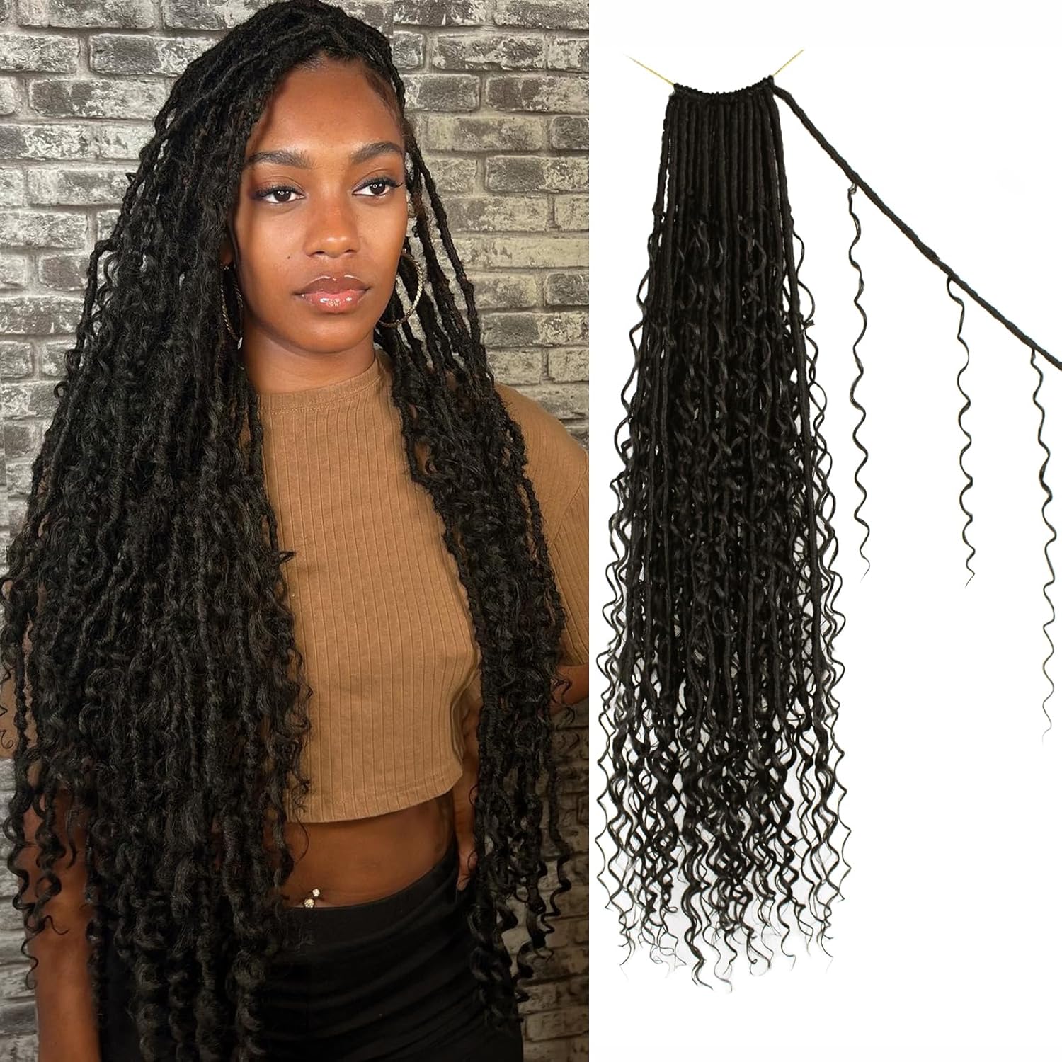 Boho Faux Locs Crochet Hair 30 Inch for Stunning Styles