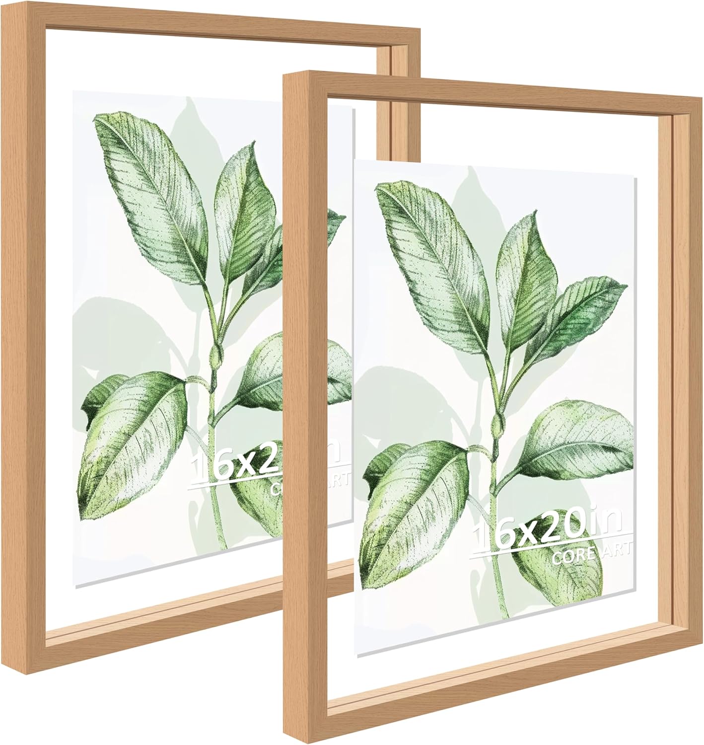 CORE ART 16x20 Floating Picture Frame Set for Home Display