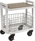Atlantic Cart System 2 Tier Cart - Narrow Mobile Storage