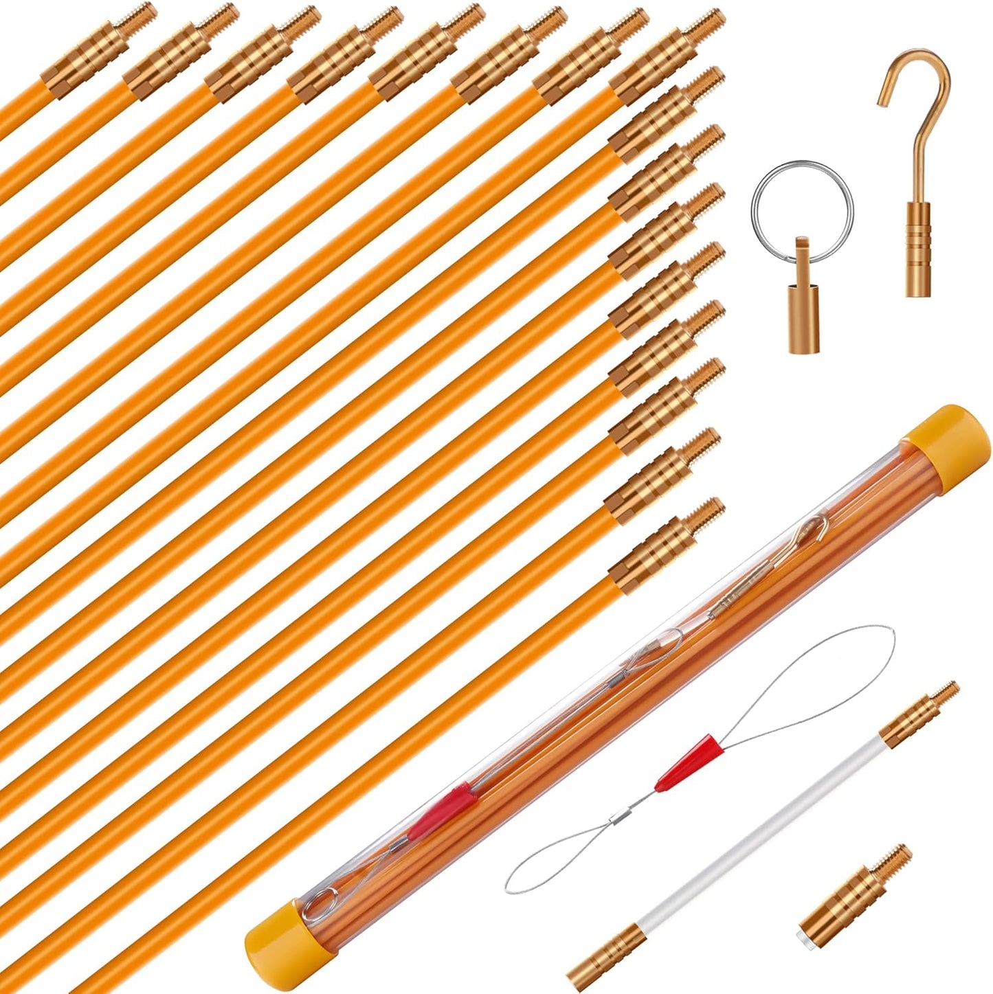 KOOTANS 22FT Fiberglass Wire Running Kit - Easy Cable Fishing