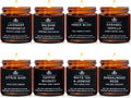 Scented Candles for Men 8 Pack - Masculine Aromatherapy Set