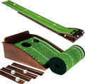 Automatic Ball Return Putting Green Mat - Perfect for Home, Office & Outdoor